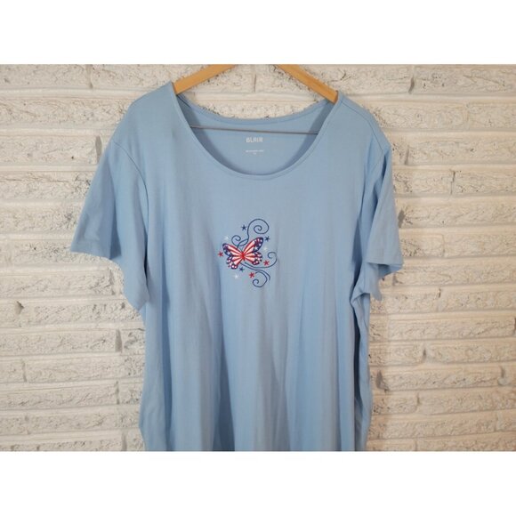 Fourth of July Patriotic Blair Women Dress 3XL Plus Butterfly BLU229E - Picture 4 of 12
